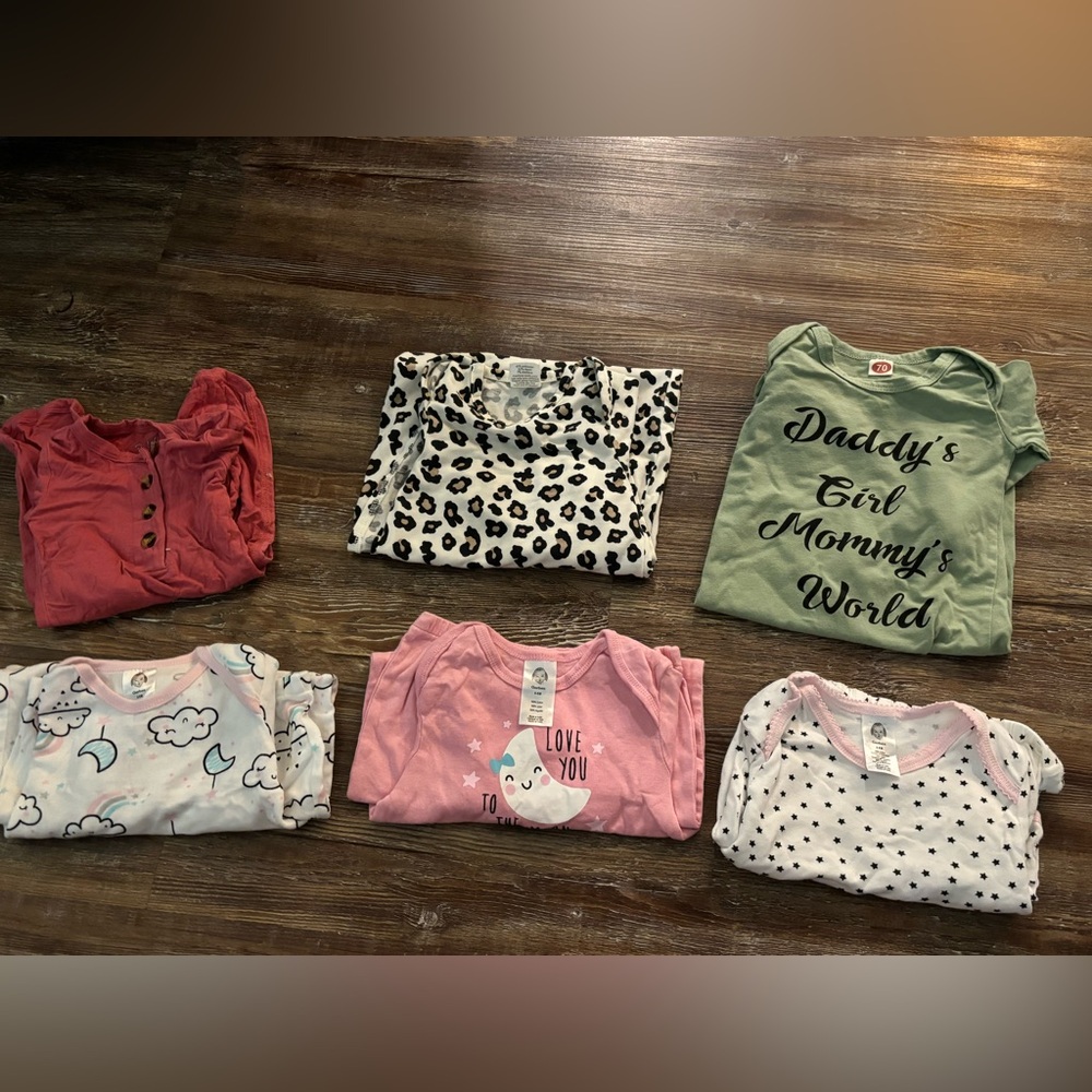 (6) Newborn- 3 month baby nightgown